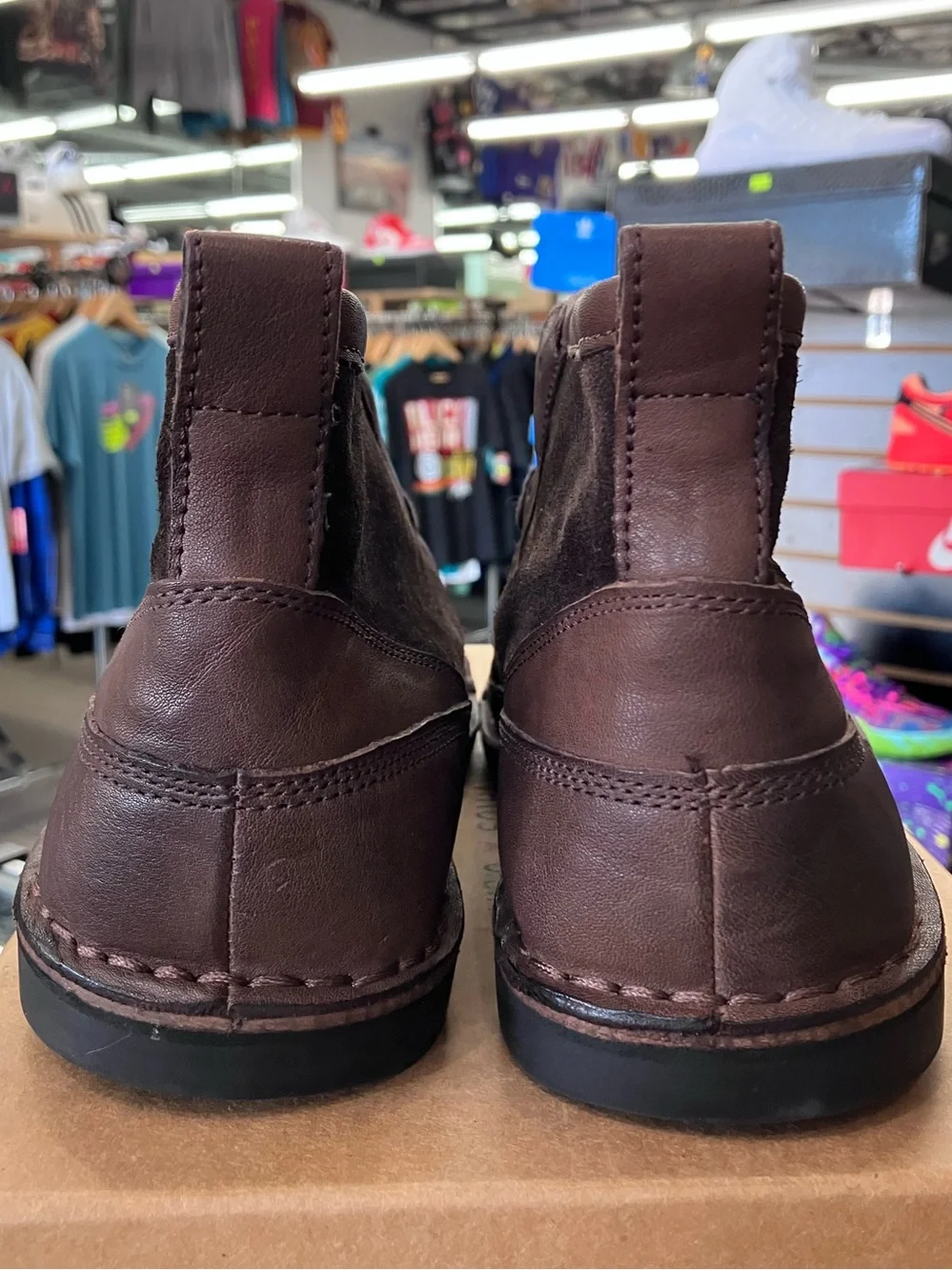 John Varvatos Chukka Lace Up Leather Suede Dark Brown Size 9.5